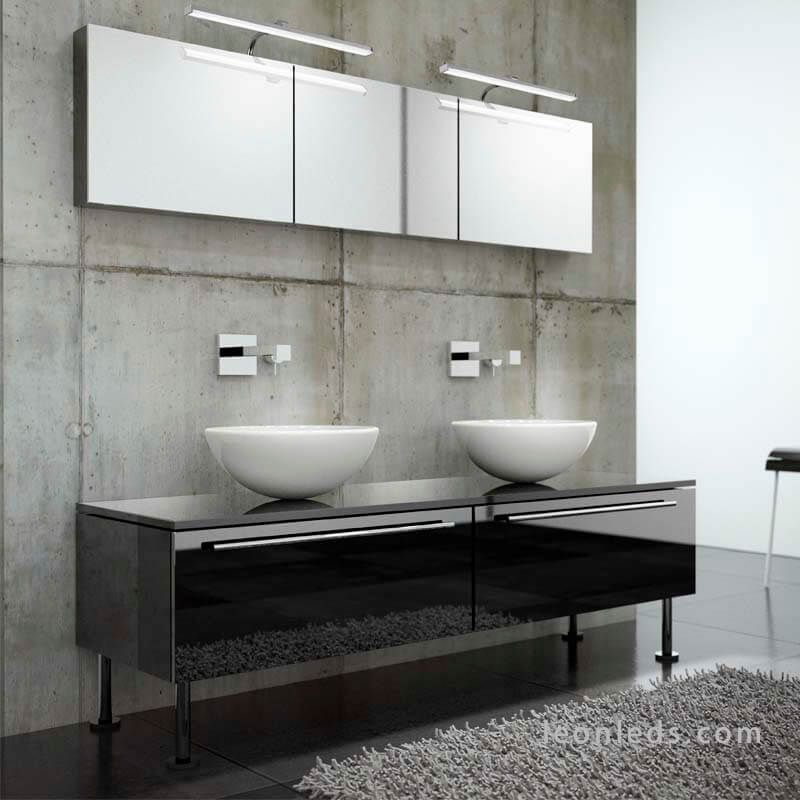 Aplique LED espejo baño Sisley de Mantra 5085 | LeonLeds.com