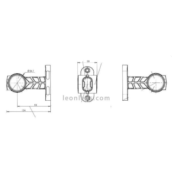 Klaxon led court pour camion Effet néon par Was | LeonLeds.com
