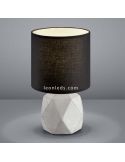 Lampe de table en ciment et noir Pike