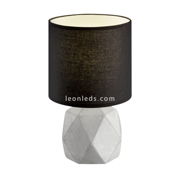 Lampe à poser Ciment et Brochet Noir R50831002