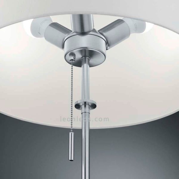 Lámpara de Pie clásica Níquel mate Trio Lighting