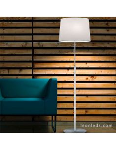 Lampadaire Lyon nickel mat 2