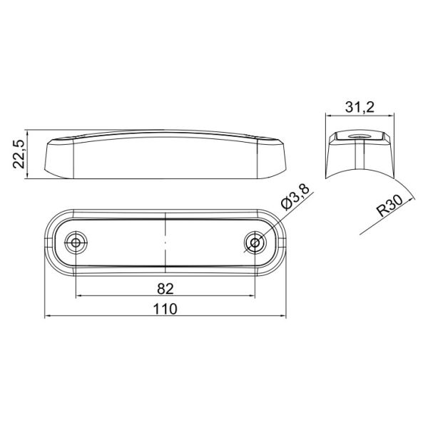 Pilotos Laterales LED Blanco, Azul, Rojo, Naranja, Verde Homologado Luces LED Camión 12V 24V | LeonLeds