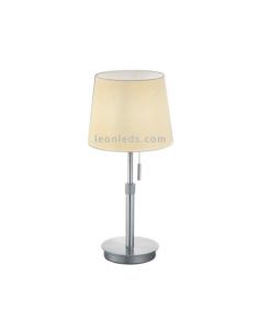Lámpara de sobremesa Lyon Trio Lighting Níquel Mate