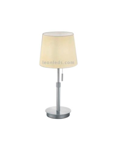 Lámpara de sobremesa Lyon Trio Lighting Níquel Mate