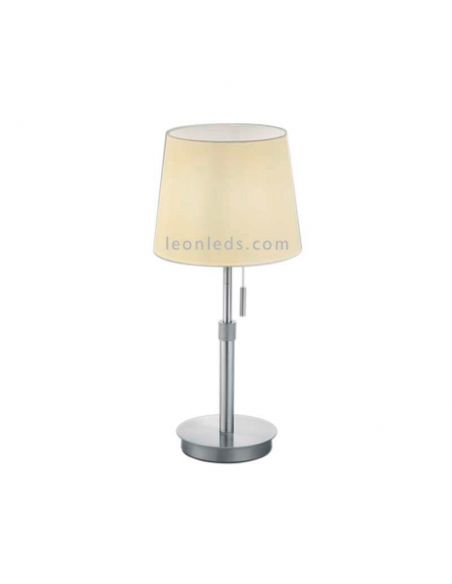 Lámpara de sobremesa Lyon Trio Lighting Níquel Mate