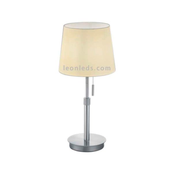 Lámpara de sobremesa Lyon Trio Lighting Níquel Mate