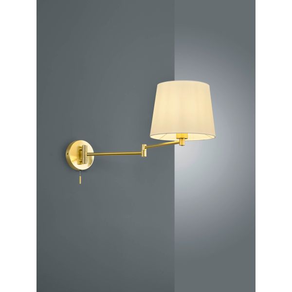 Aplique con interruptor Lyon de color Bronce Mate