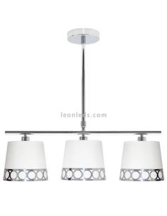 Lámpara de techo moderna 3 Luces Plateada