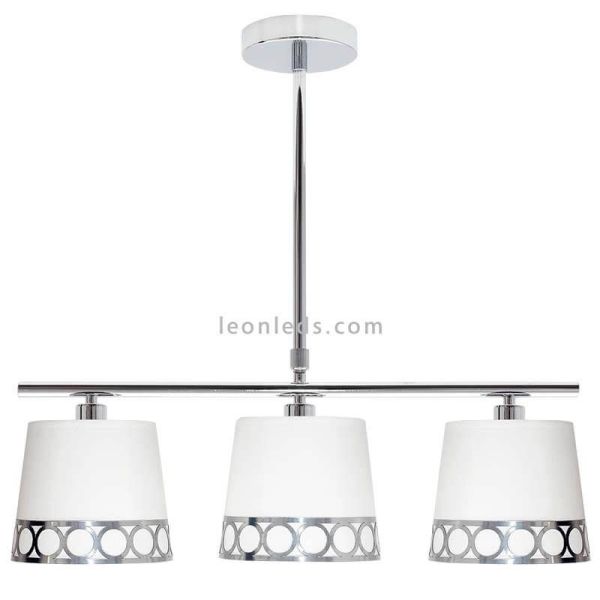 Plafonnier Moderne 3 Lumières Argent