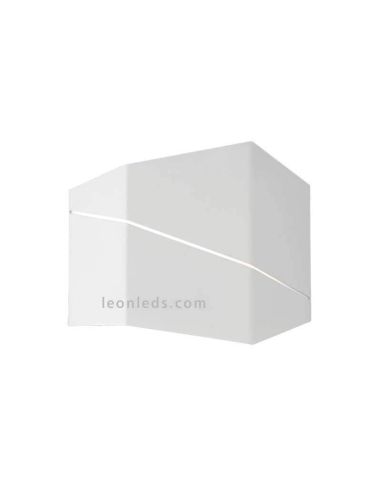 Aplique LED metálico blanco