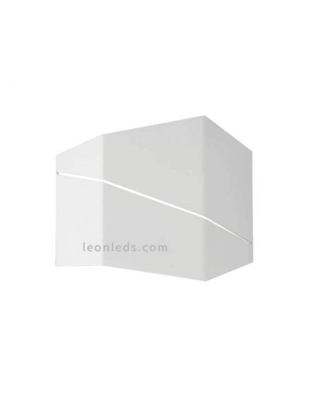 Aplique LED metálico blanco