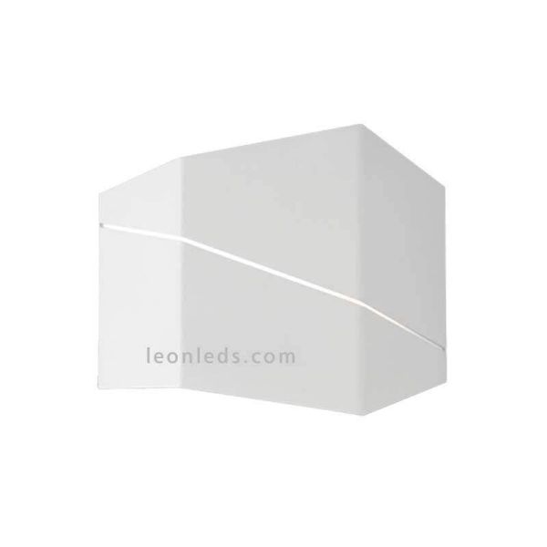 Aplique LED metálico blanco