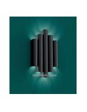 Aplique LED negro texturizado Robin ACB