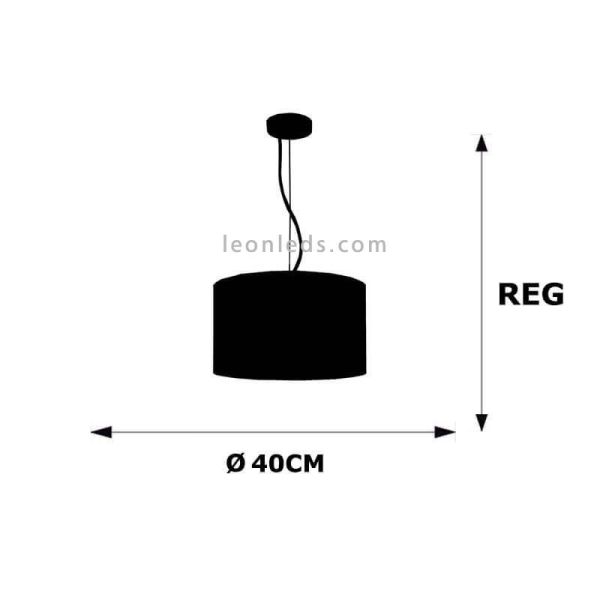 Deckenleuchte Schokolade Nicole 40Cm...