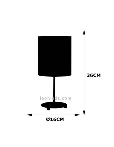 Dimensiones de Lámpara de sobremesa Nicole Topo