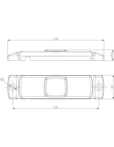 Luces Pilotos Laterales LED de Galibo Blanco Naranja Roja Con conector Fristom FT017 FT-017 | LeonLeds