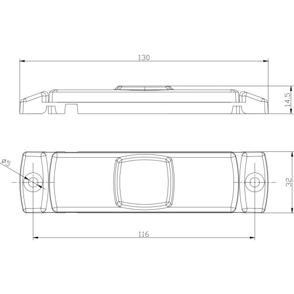 Branco Laranja Vermelho Luzes laterais de LED com conector Fristom FT017 FT-017 | leonleds