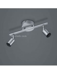 Regleta 2 focos orientables Titán Paris Trio Lighting R80912087 2