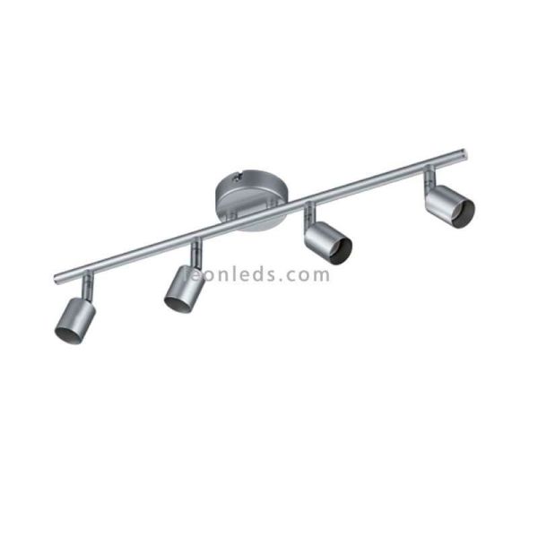 Regleta de 4 focos orientables serie Titán TrioLighting