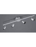 Regleta de 4 focos orientables titán serie Paris Trio Lighting