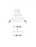 Downlight Led SWAP Cuadrado 7W de Arkos Light Blanco Naranja Dorado Gris Negro mate | LeonLeds luminación