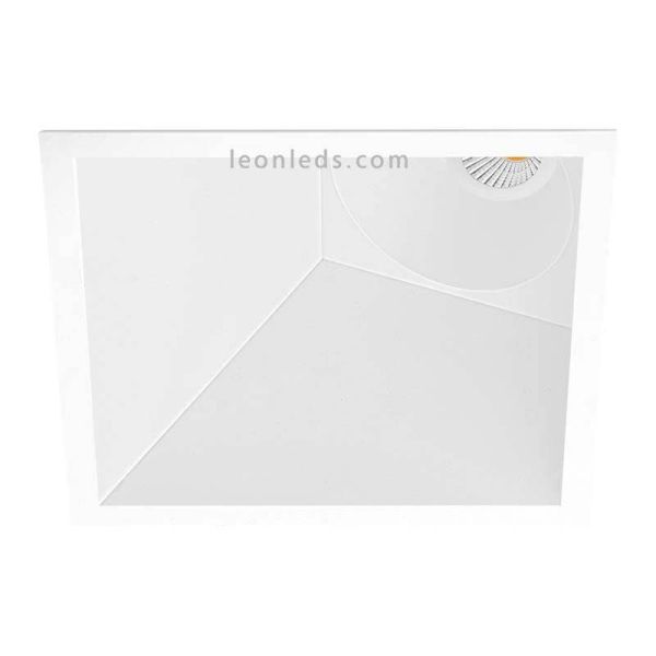 Downlight Led SWAP Cuadrado 7W Square Blanco Naranja Dorado Gris Negro Mate Empotrable corte Cuadrado Asimétrico | LeonLeds