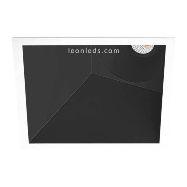 Downlight Led SWAP Cuadrado 7W Square Blanco Naranja Dorado Gris Negro Mate Empotrable corte Cuadrado Asimétrico | LeonLeds