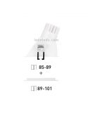 Downlight Led SWAP Cuadrado 7W Square Blanco Naranja Dorado Gris Negro Mate Empotrable corte Cuadrado Asimétrico | LeonLeds