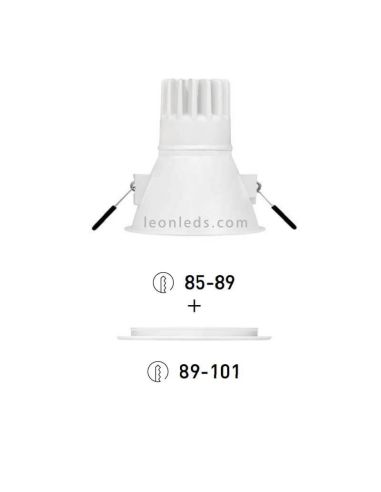 Swap Led L de 6W de ArkosLight Regulable en tono de luz desde 3000K a 1800K | LeonLeds.com
