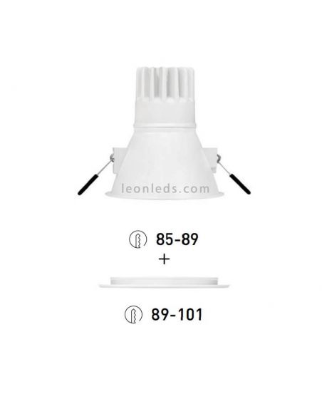 Swap Led L de 6W de ArkosLight Regulable en tono de luz desde 3000K a 1800K | LeonLeds.com