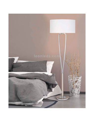 Lámpara de Pie Níquel mate Paris II Trio Lighting