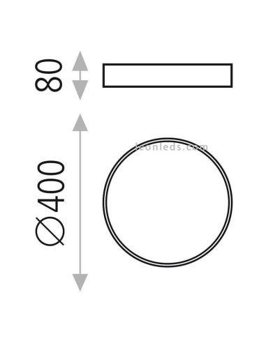 Plafonnier LED rond Minsk par ACB Iluminación