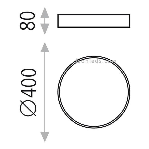 Plafonnier LED rond Minsk par ACB Iluminación