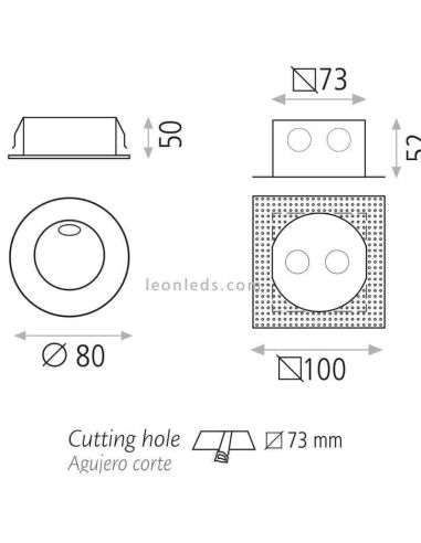 Dimensões Regal LED Beacon Iluminação ACB