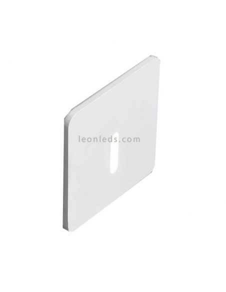 Farol LED embutido quadrado branco