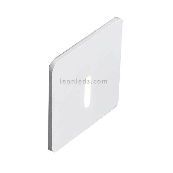 Gyrophare LED encastré carré blanc