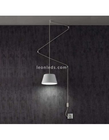 Plafonnier avec interrupteur sento et prise