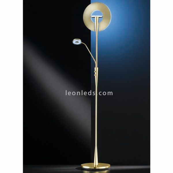 Lámpara de pie LED quebec bronce mate