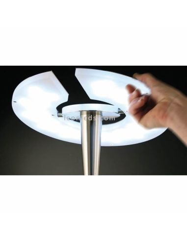 Lámpara de pie LED Quebec Bronce Mate