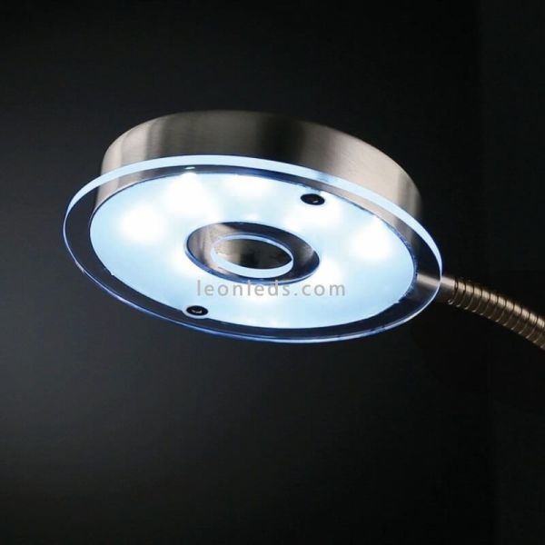 Lampadaire LED Québec lecteur bronze mat