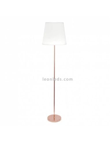 lampara de pie blanca y cuerpo rosa serie maldivas de fabrilamp fabrilamp