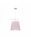 Lámpara de techo tela rosa | LeonLeds Iluminación