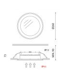 Downlight LED blanco Drop 1 ArkosLight