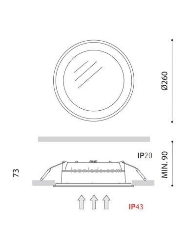 Downlight LED Drop 4 ArkosLight IP43