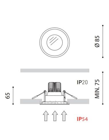 Downlight LED Drop Micro transparente