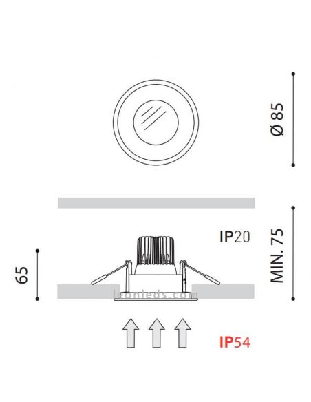 Downlight LED Drop Micro transparente