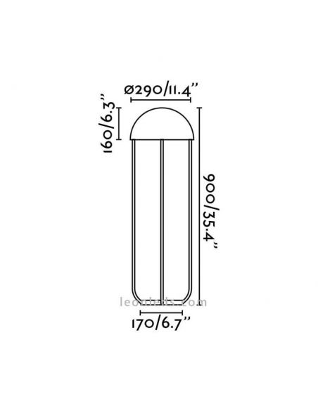 Lámpara de Pie Jellyfish | LeonLedslamparasdepie