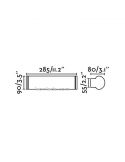 Danubio 40Cm aplique | LeonLeds.com