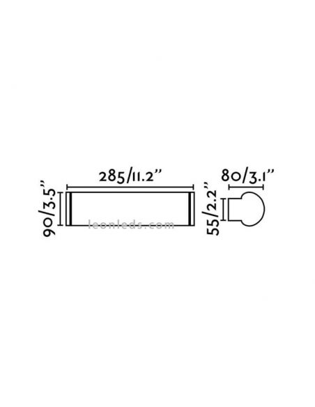 Danubio 40Cm aplique | LeonLeds.com